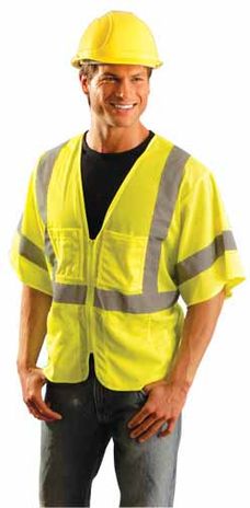 Occunomix LUX-HSGCS OccuLux Economy Mesh Surveyors Hi-Viz Vest