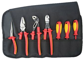 Knipex Tools High Leverage Insulated Pliers and Screwdriver Tool Set 9K 98 98 26 US