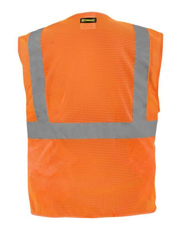 Occunomix LUX-GCZTAB Mesh Tablet Vest with Zipper Orange Back