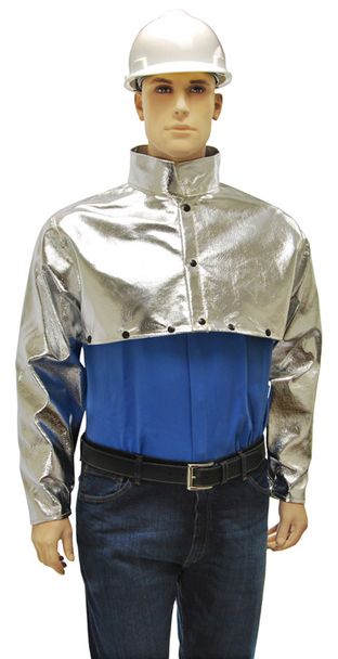Otterlayer aluminized cape sleeve no bib front detail SL5-ACF