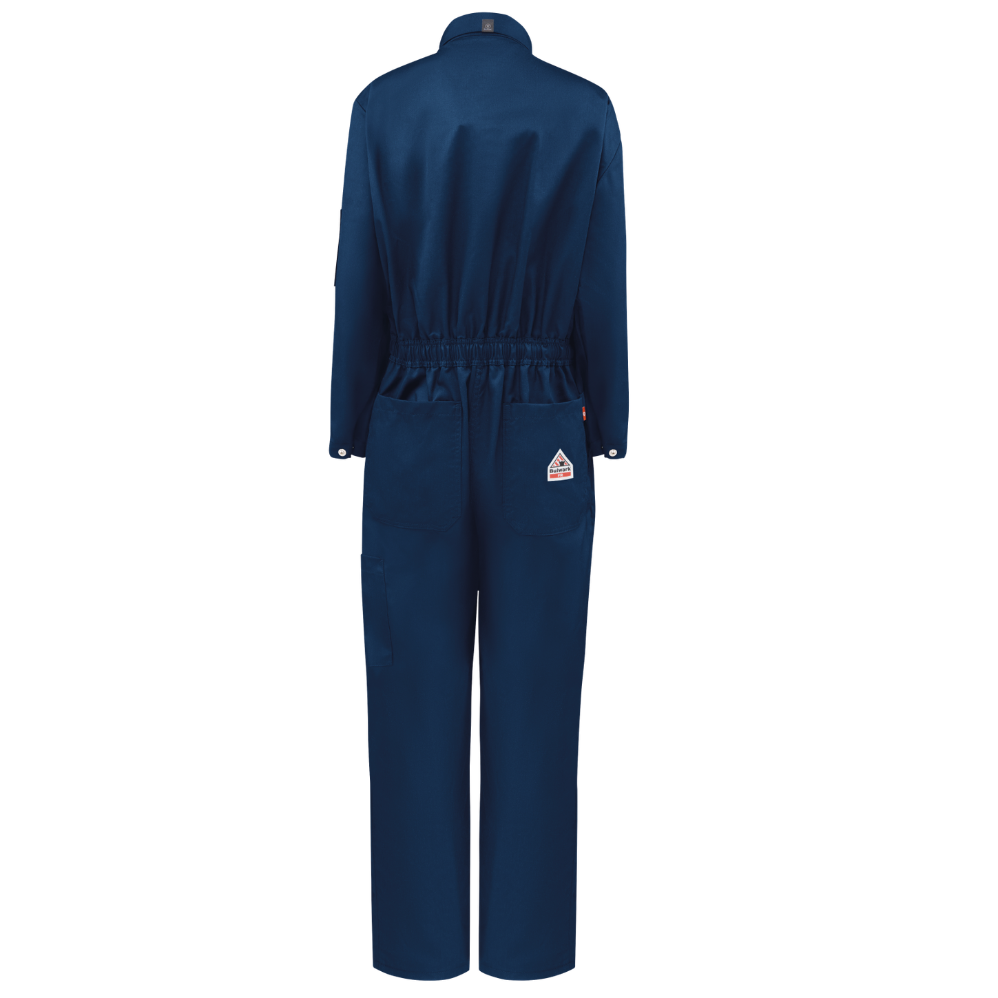 Bulwark-fr-iq-series-qc23-womens-midweight-mobility-coverall-navy-back