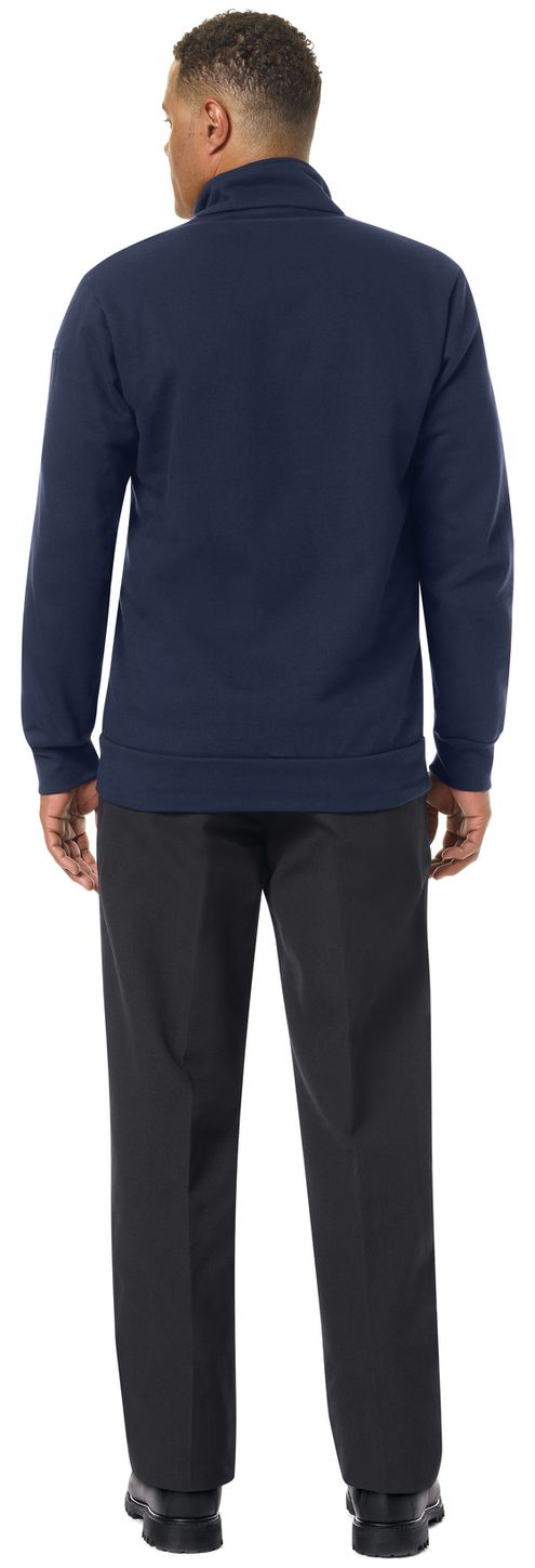 Workrite FR Sweathirt FT71, 1/4 Zip Navy Example Back