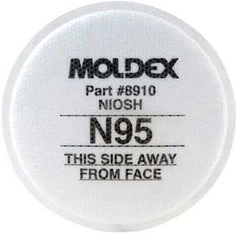 Moldex N95 Particulate Respirator Filter 8910