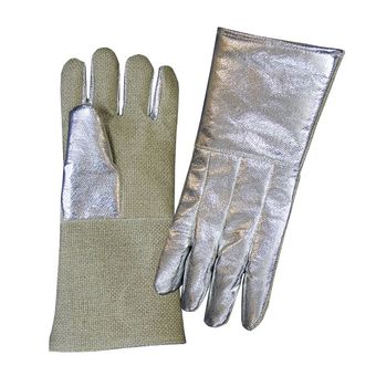 Aluminized Thermal Gloves - Leather Back and Palm - 13 In. – X1 Safety