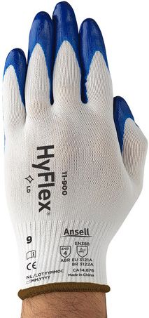 Ansell HyFlex Nylon Gloves 11-900 - Nitrile Palm Coated Front