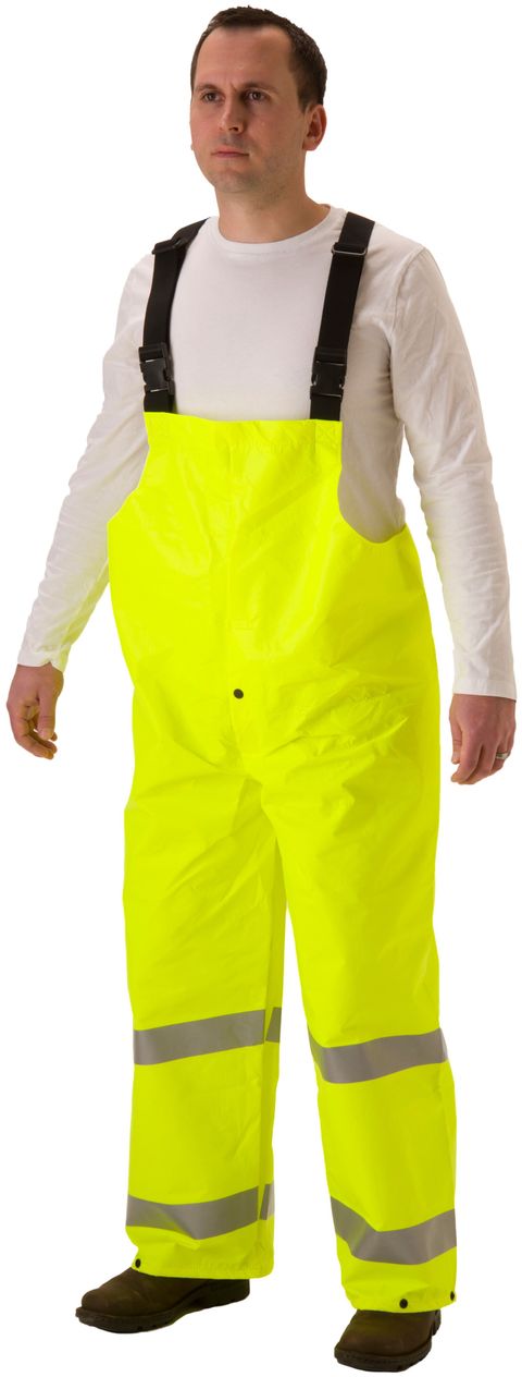 Nasco ArcLite Air 1701TFY FR Hi-Vis Bib Style Rain Trouser