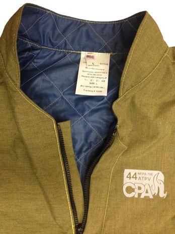 CPA 44 Cal Arc Jacket Closeup on Collar