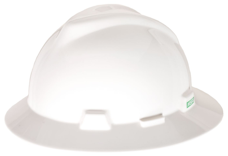 MSA 454-10194750 V-Gard Ratchet NFL Full Brim Hard Hat - Dallas Cowboys