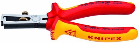 Knipex Tools Insulation Strippers 11 08 160 SBA - ASTM F1505 1000V