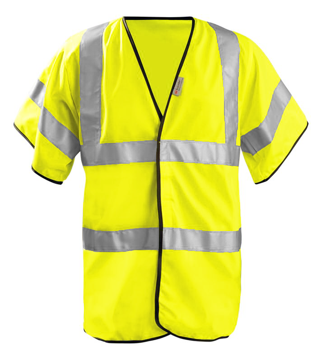 Occunomix Class 3 LUX-HSFULLG Solid Dual Stripe Vest Front