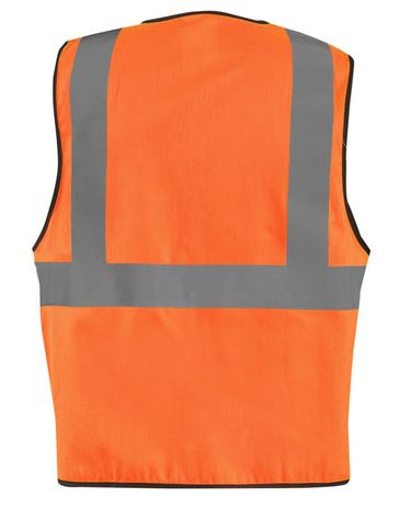 Occunomix LUX-XFR Hi-Viz Flame Resistant NON-ANSI Solid Vest Orange Back