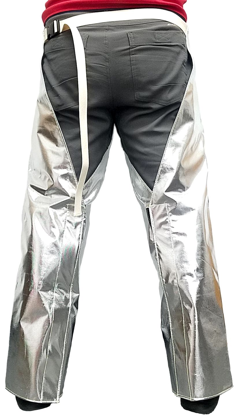 Otterlayer aluminized leggings, heavy-duty rayon, hip-length, LH4-AR2 —  Closure & attachment: High Heat Velcro, Garment Size: Standard size, Pants  Length: Short — Legion Safety Products