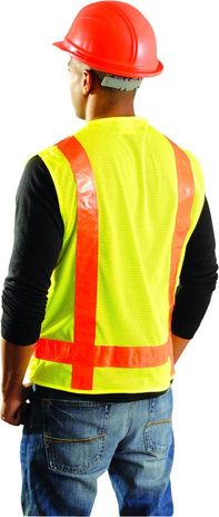 Occunomix OccuLux Hi-Vis Surveyors Vest LUX-SSLSDZ Back