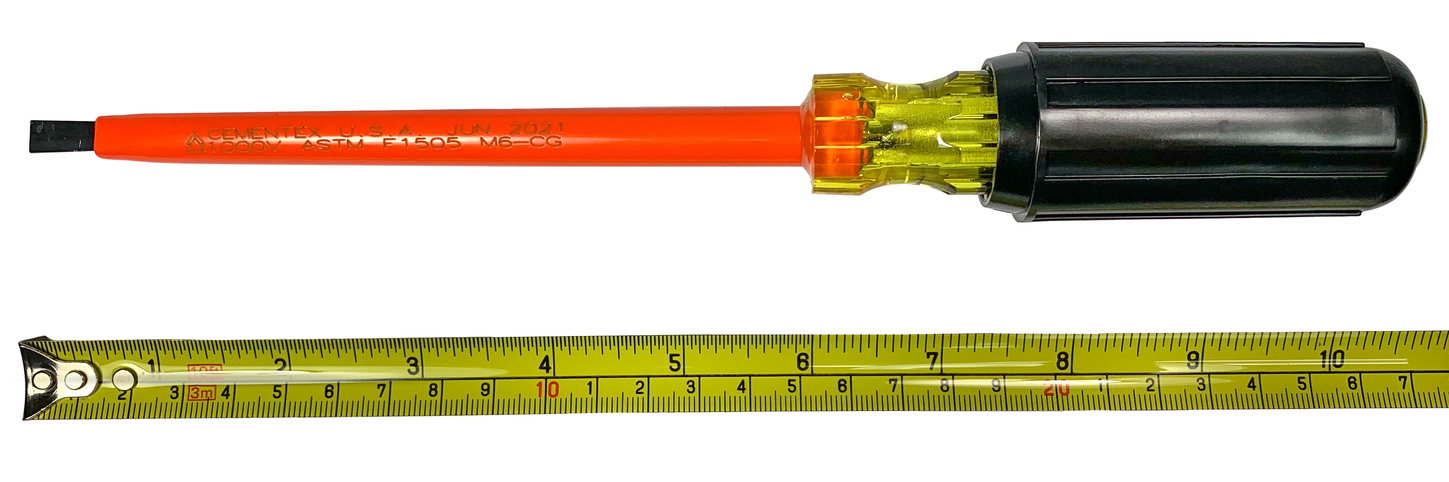 Cementex M6-CG Insulated Screwdriver Cabinet Tip Cushion Grip Size