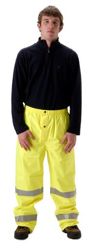 nasco envisage yellow hi viz premium breathable rain pants