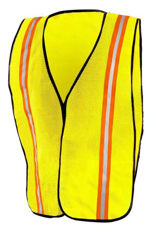 Occunomix LUX-XTTM Hi-Viz Mesh Two-Tone Vest Yellow Front