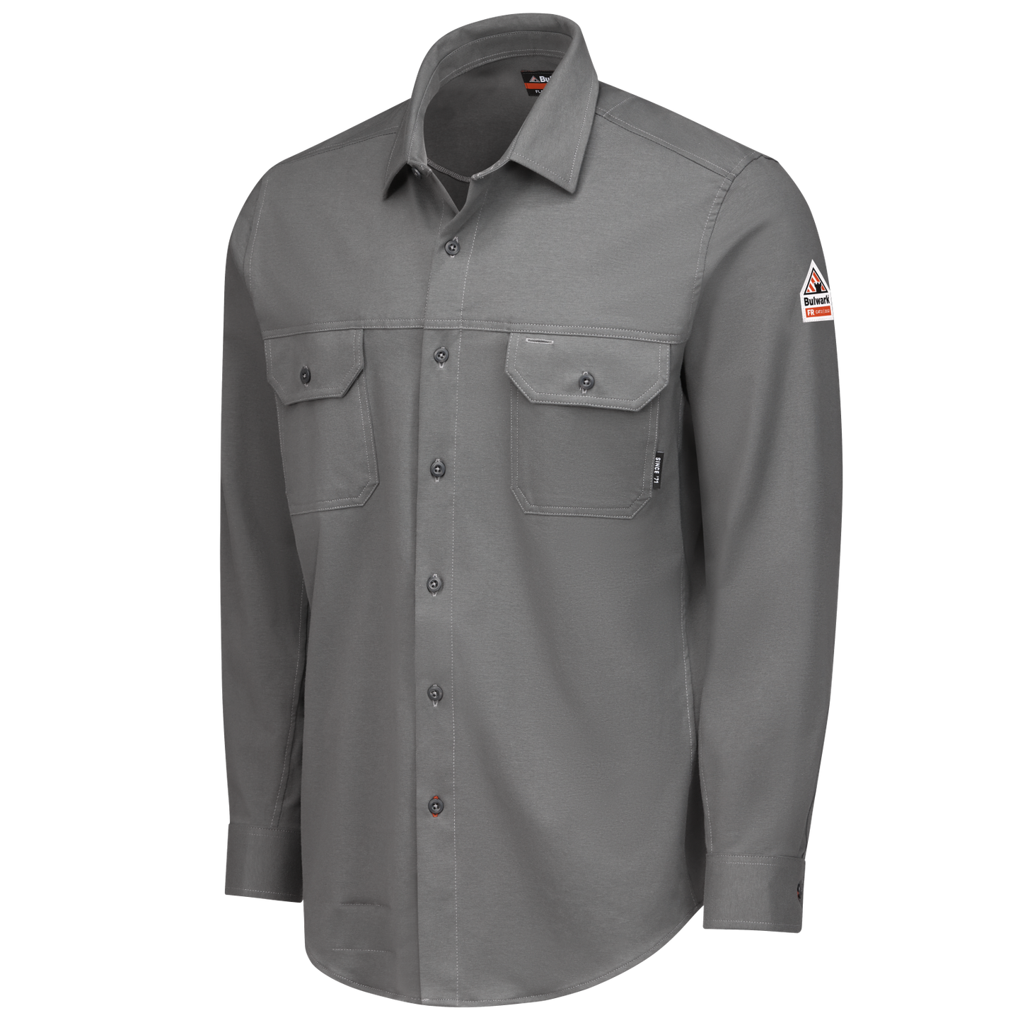 Bulwark-fr-stg4-mens-shirt-charcoal-front