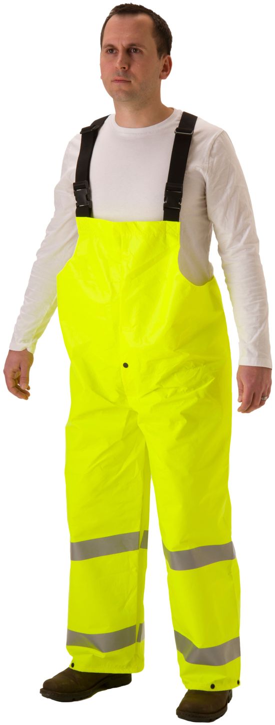 Nasco ArcLite Air 1701TFY FR Hi-Vis Bib Style Rain Trouser