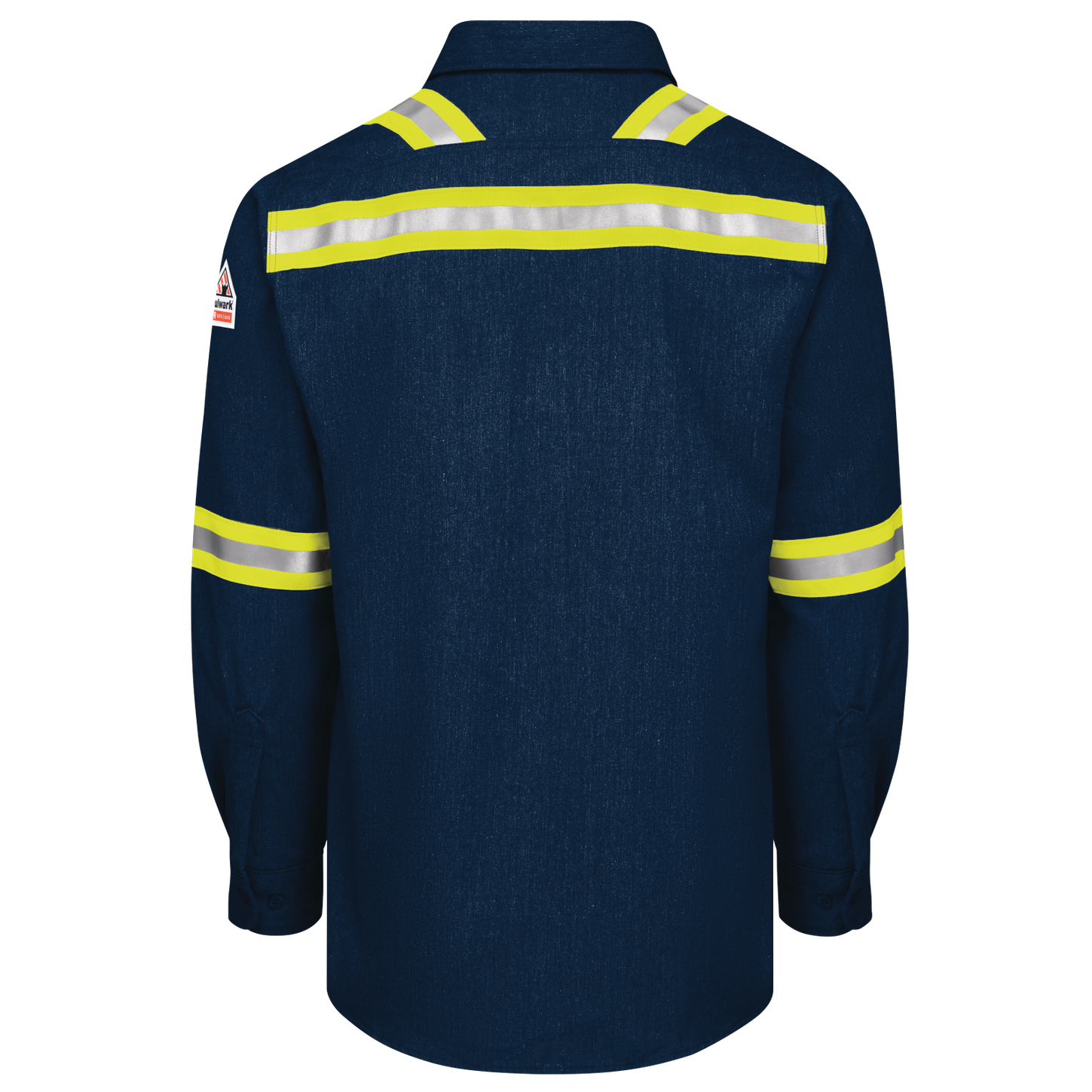 Bulwark-fr-qs50-ehv-iq-series-enhanced-visibility-navy-short-back