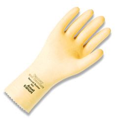 Ansell Edmont Coated Gloves Size 8 PowerFlex Rubber Dipped Palm 206401