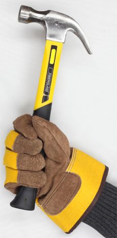 Heavy Duty Winter Lined Leather Work Gloves - Handling Tools