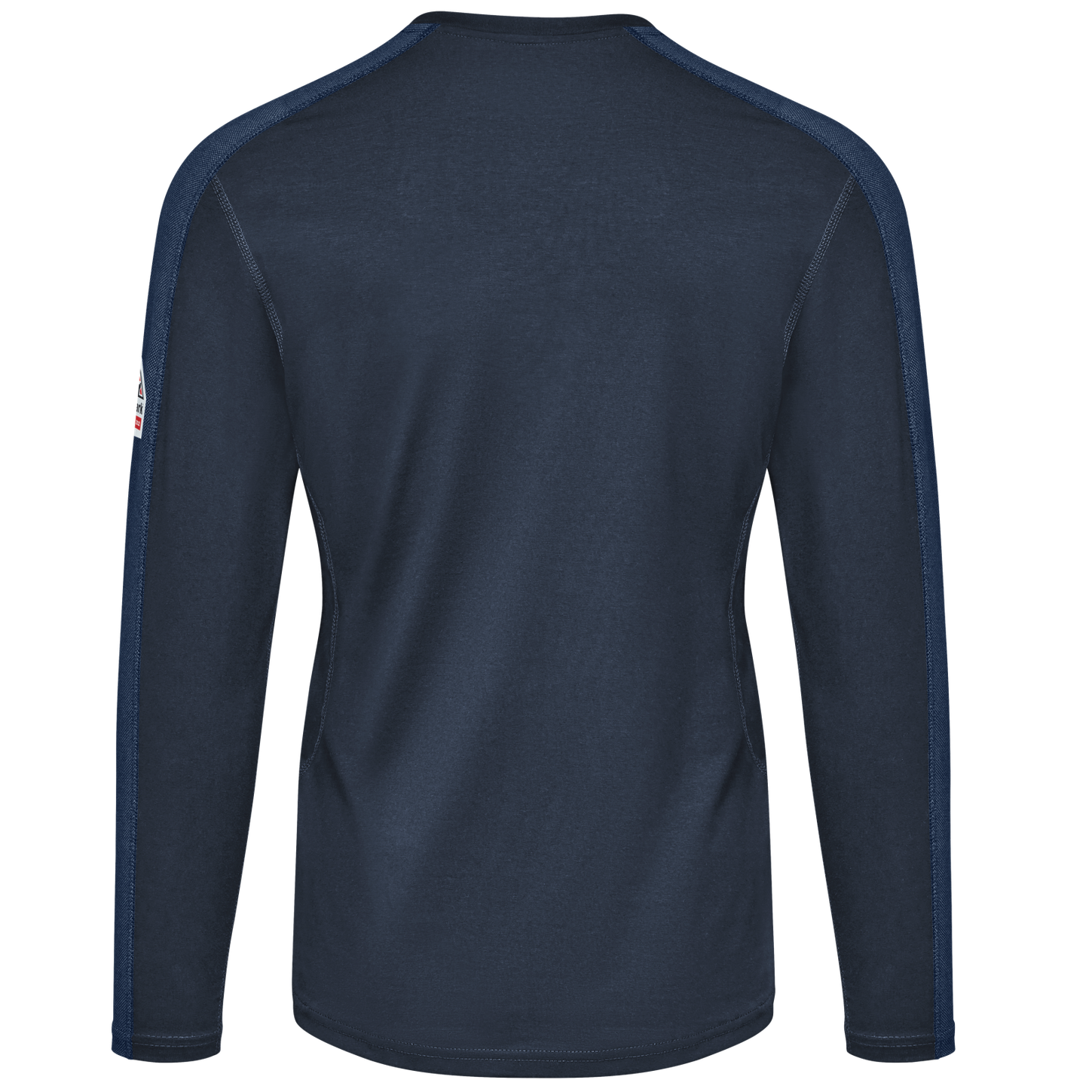 Bulwark-fr-womens-stl3-flex-knit-henley-navy-back