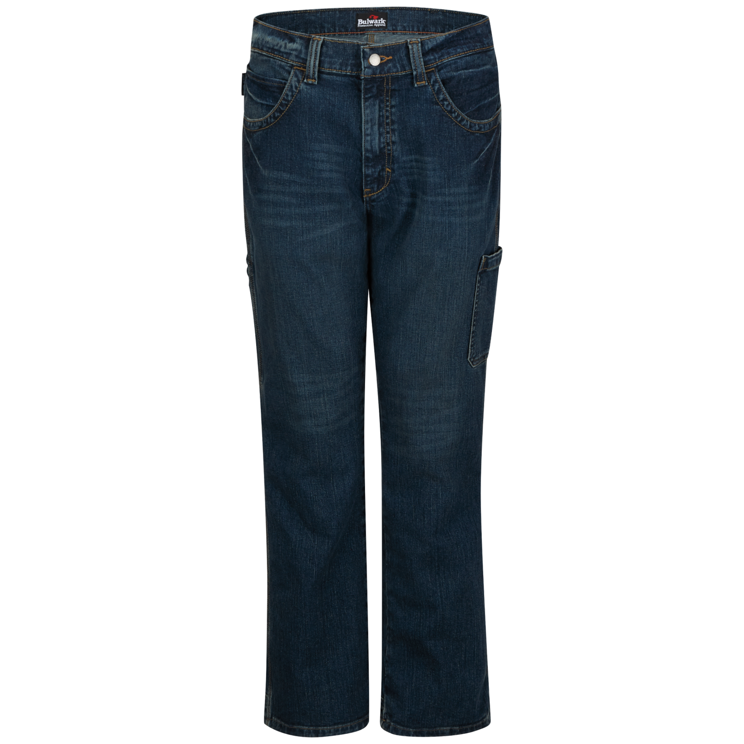 Bulwark FR PSJ6 Relaxed Dungarees Denim Jeans Front
