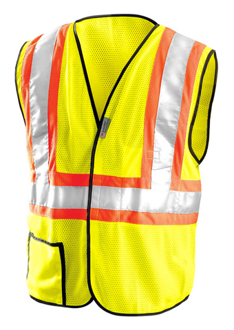 Occunomix OccuLux Two-Tone, Cool Mesh, and High Vis Vest LUX-SSCOOL2 Front