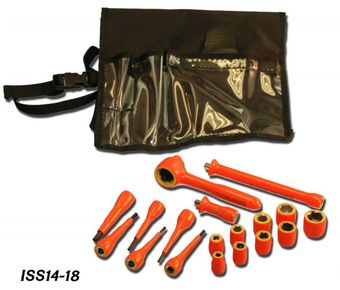 Cementex ISS14-18 1/4" Square Drive Socket Set, 18PC