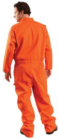 Occunomix Fire Resistant Indura Arc Flash Coverall - G909I Back Orange