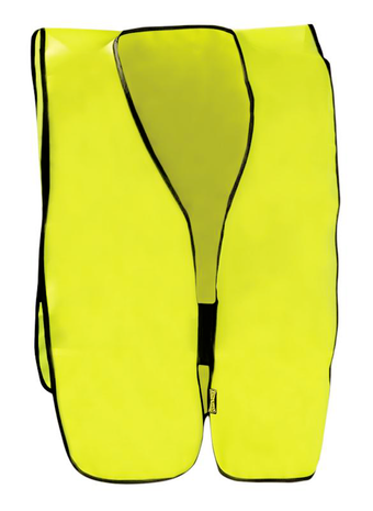 Occunomix LUX-XNTS Hi-Viz Solid Vest, NON-ANSI Yellow Front