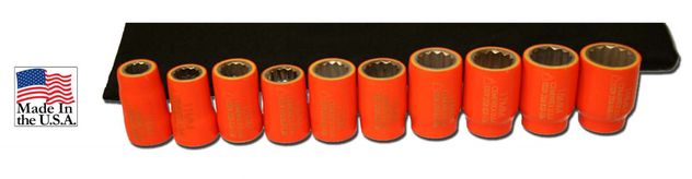 Cementex ISS38-10 3/8" Square Drive Socket Set, 10PC