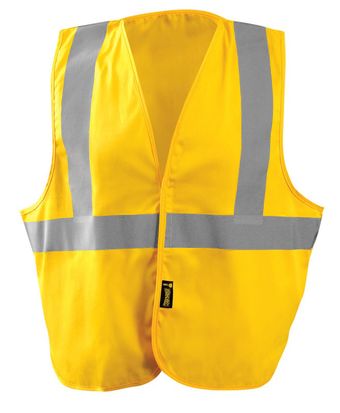 Occunomix LUX-XSGFR Hi-Viz Flame Resistant NON-ANSI Solid Vest Front