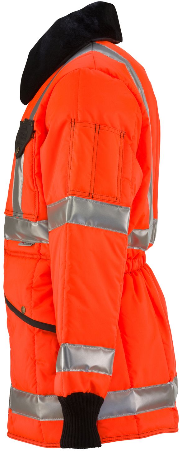 RefrigiWear 0342L2 HiVis Iron-Tuff Jackoat Orange Left