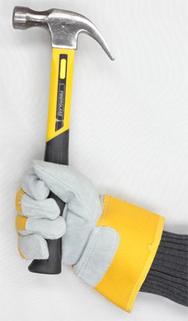 Superior 66BRBOAWT Waterproof Winter Work Gloves with Hammer
