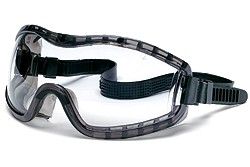 MCR Safety Crews Stryker Anti Fog Goggles Safety Goggles Type Clear with Rubber Straps Legion Safety Products