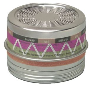 MSA 815185 Mercury Vapor & Chlorine Comfo Cartridge with P100 Filter