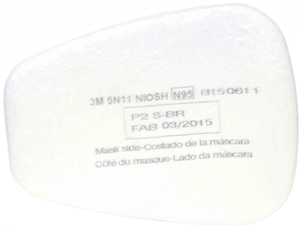 3M 5N11 N95 Particulate Filter Back