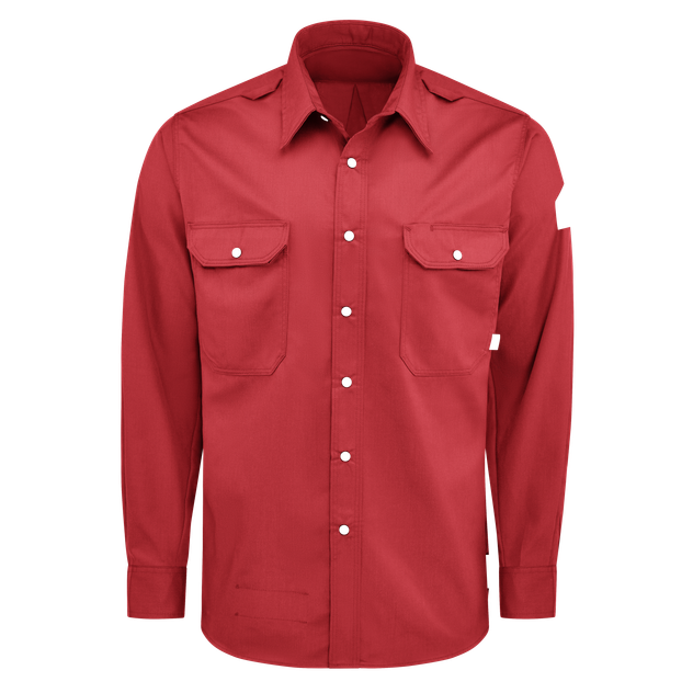 Bulwark-fr-mens-midweight-shirt-qs28-front