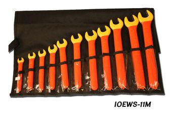 Cementex IOEWS-11M (Metric) Insulated Open End Wrench Set, 11PC