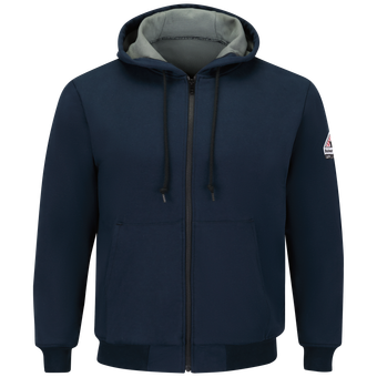 Bulwark-fr-sez4-thermal-lined-zip-front-hooded-sweatshirt-navy-front