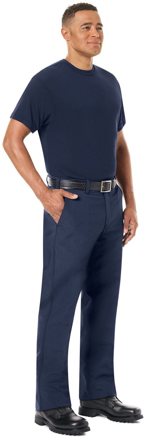 Workrite FR FT34, Station Wear Base Layer Tee Navy Example Right