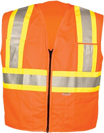 OK-1 Safety Vests 5050511, 5050512 - DISCONTINUED Fluorescent Orange