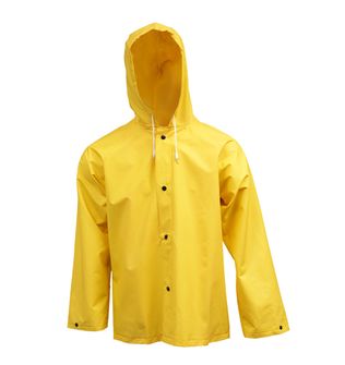 Tingley .35mm PVC Rain Jacket J53107 - Yellow, with Attached Hood