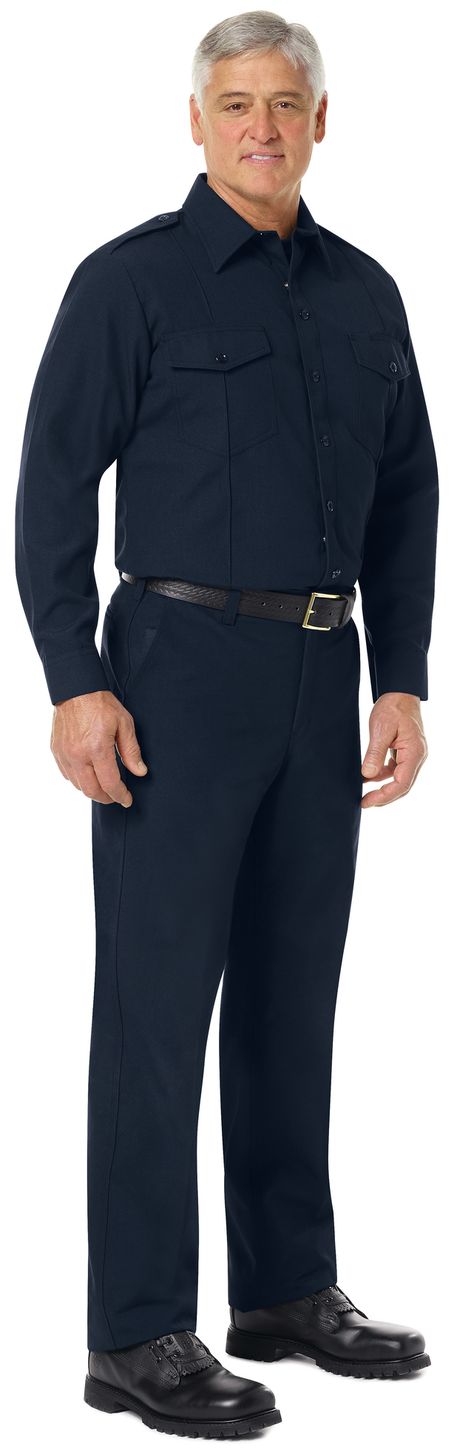 Workrite FR Pants FP50 Classic Firefighter Midnight Navy Example Right