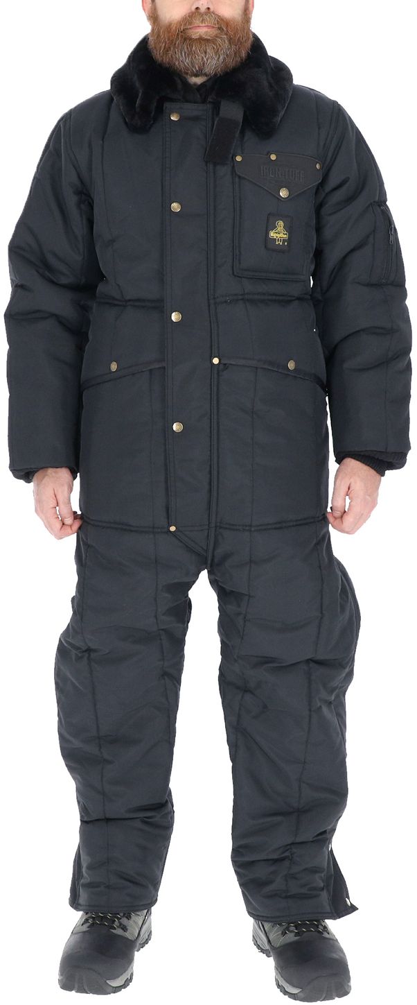 RefrigiWear 0381 Iron-Tuff Winter Work Coverall With Hood Navy Example