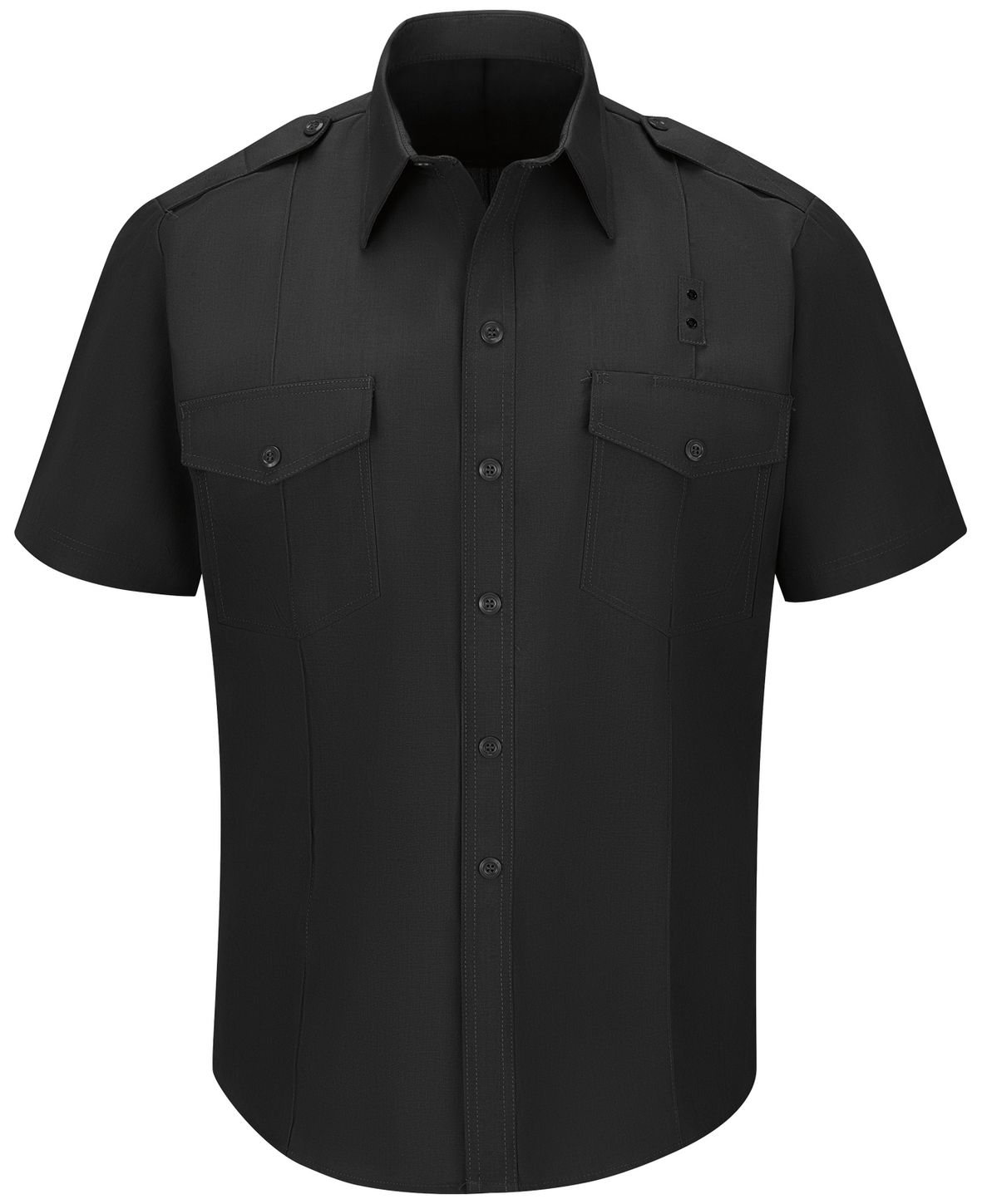 Workrite FR Fire Chief Shirt FSC2 Classic Short Sleeve Black Front