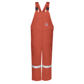 BulwarkFR-blcs-midweight-insulated-bib-overall-reflective-vis-orange-front