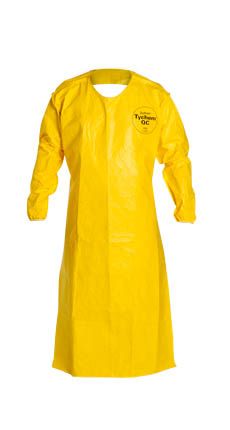 DuPont™ Tychem® QC 52" Sleeved Apron with Elastic Wrists - QC278B