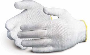 Superior Glove Work Gloves, Mechanics, PVC, Black/Org, PR MXVSBE/S